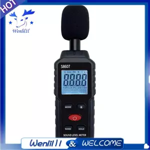 Máy đo tiếng ồn mức âm thanh kỹ thuật số Đo 30-130DB DB Decibel Detector Máy kiểm tra âm thanh Công cụ chẩn đoán Metro