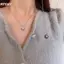 HFSHY Đơn Ngọc Trai Mặt Dây Chuyền Nelace Không Gây Dị Ứng Thanh Lịch Tối Giản Dainty Dây Xích Cho Mẹ Quà Tặng Hàng Ngày Mặc Nữ VN