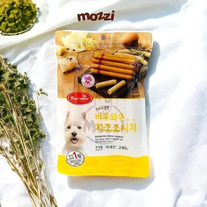 Snack cho chó Xúc xích phô mai Bowwow gói 240gr