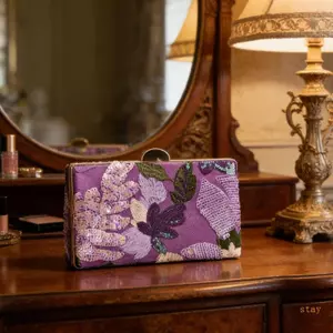 Ở lại Thêu Sequins Ly Hợp Ví Nữ Thanh Lịch Dạ Hội Túi Đeo Vai