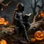 Gothic Dark Fantasy Hình Gothic Kệ Sách Gothic Trang Trí Giả Tưởng Ma Quái Áo Bức Tượng Cho Kệ Để Bàn Để Bàn Tủ Sách Góc shopidaevn