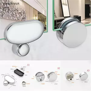 Ziyulinyuk Phòng Tắm Gương Kính Phụ Kiện Cố Định Đĩa Quảng Cáo Kẹp Thủy Tinh Kẹp Cố Định VN