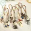PUSKY Hoạt Hình Động Vật Móc Khóa Handmade Móc Khóa Mặt Dây Chuyền Túi Dễ Thương Phụ Kiện Quà Tặng Thời Trang VN
