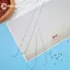 GE 3 Cái / bộ Kim Đính Hạt Cong Hạt Không Gỉ Spinner Kim Hạt Mỏng Kim Cho DIY Thủ Công Trang Sức Làm Đồ May Tiếp Liệu VN