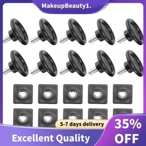 10 Bộ 45mm Đường Kính Đế Có Thể Điều Chỉnh San Bằng Chân 25mmx25mm Bộ Chèn Ống Vuông