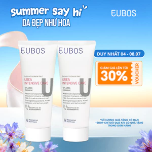 Combo 2 Kem Dưỡng Da Chân Và Nứt Gót EUBOS Giúp Dưỡng Ẩm Giảm Chai Sần Tuýp 100ml