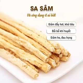 Sa sâm khô 100g, rễ sa sâm bắc, nguyên củ, thái lát, thơm, sạch - Lãn Ông