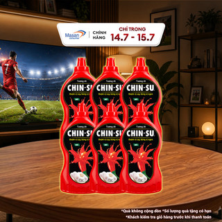 Combo 6 Tương Ớt CHIN-SU 1KG (Bao bì có thể thay đổi theo đợt nhập hàng)