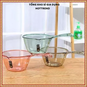 GÁO MÚC NƯỚC NHỰA CAO CẤP - Gáo múc nước cán dài, bền đẹp dễ sử dụng