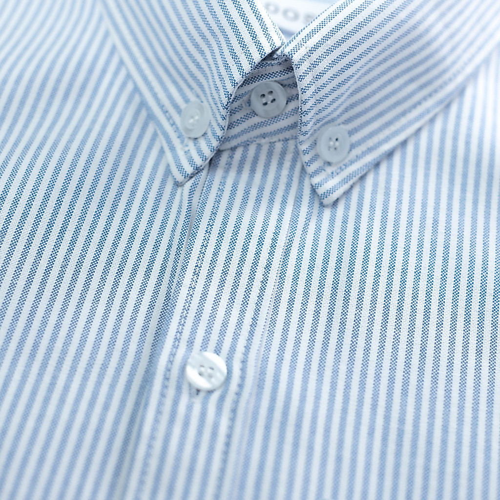Áo sơ mi sọc nam ngắn tay vải oxford có túi LADOS-8127 năng động, thấm hút, dày dặn đứng form | BigBuy360 - bigbuy360.vn