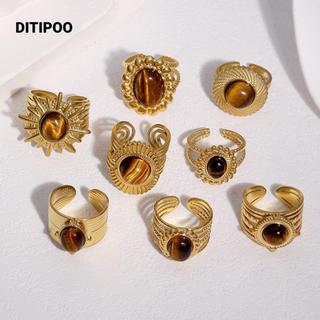 Gold-Plated Ring, adjustable by DITIPOO  mall