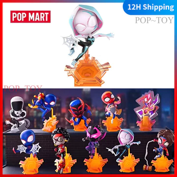 POPMART Marvel Spider Man ACROSS THE SPIDER VERSE Series Blind Box Cute Figures pop mart blind box figures gift đồ chơi búp bê quà tặng
