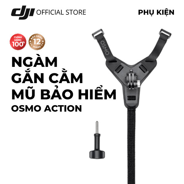 Ngàm gắn cằm mũ bảo hiểm DJI Osmo Action