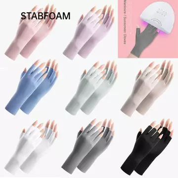 Găng Tay Chống Nắng STABFOAM, Bảo Vệ Da Ngón Tay Bảo Vệ Tia UV Móng Tay Găng Tay Tranh Móng Tay, Đèn Led Chống Bức Xạ Nhiều Màu Sắc Chống Tia Tia Tia Tia Móng Tay Nghệ Thuật Găng T