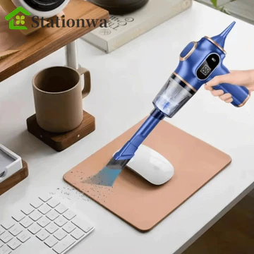 Máy hút bụi không dây STATIONWA, Màn hình LCD Máy hút bụi ô tô sử dụng kép, Loại bỏ bụi hút cao 120W 4500Pa Máy hút bụi di động công suất cao Bàn phím làm sạch