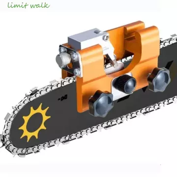 LIMIT WALK Máy mài xích quay tay, Máy mài xích Máy mài nhanh Máy mài xích cầm tay, 3 đầu mài cho máy cưa xích Dụng cụ mài xích di động
