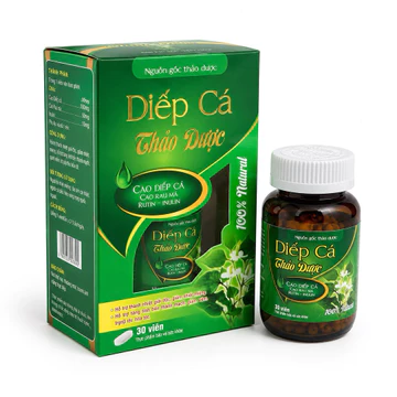 (Giá rẻ, Hiệu quả)Viên uống Diếp Cá Thảo Dược hỗ trợ thanh nhiệt giải độc,giảm nhiệt miệng, trĩ,táo bón—Hộp 30 viên
