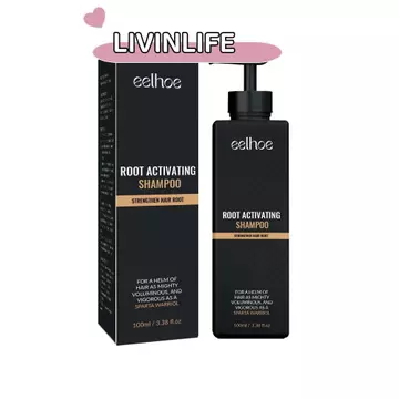 Dầu gội kích hoạt rễ LIVINLIFE, Dầu gội Spartan nuôi dưỡng tự nhiên, Dầu gội mọc lại tóc Supple Fluffy 100ML Dầu gội mọc lại tóc sẫm màu hơn & dày hơn