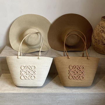 Women's Woven Straw Bag – Large, for Work