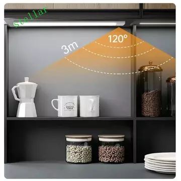 Đèn cảm biến chuyển động STELLARTECH, Đèn LED chiếu sáng bên siêu mỏng Đèn tủ cảm biến chuyển động, phát sáng khi mọi người đến Đèn tủ quần áo không dây Đèn ngủ LED Phòng ngủ
