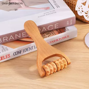 Thh 1PC con lăn bằng gỗ massager cổ, vai và chân phổ tay Massager massage công cụ massage chân Massager N
