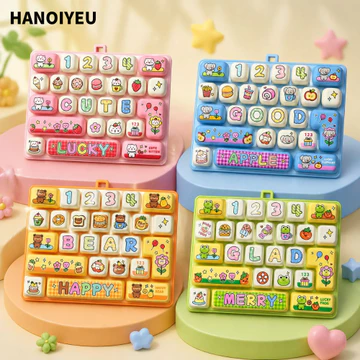 HANOIYEU Đồ chơi bàn phím cơ, 26 Phím Có thể treo được Đồ chơi giảm căng thẳng, Đồ chơi quà tặng