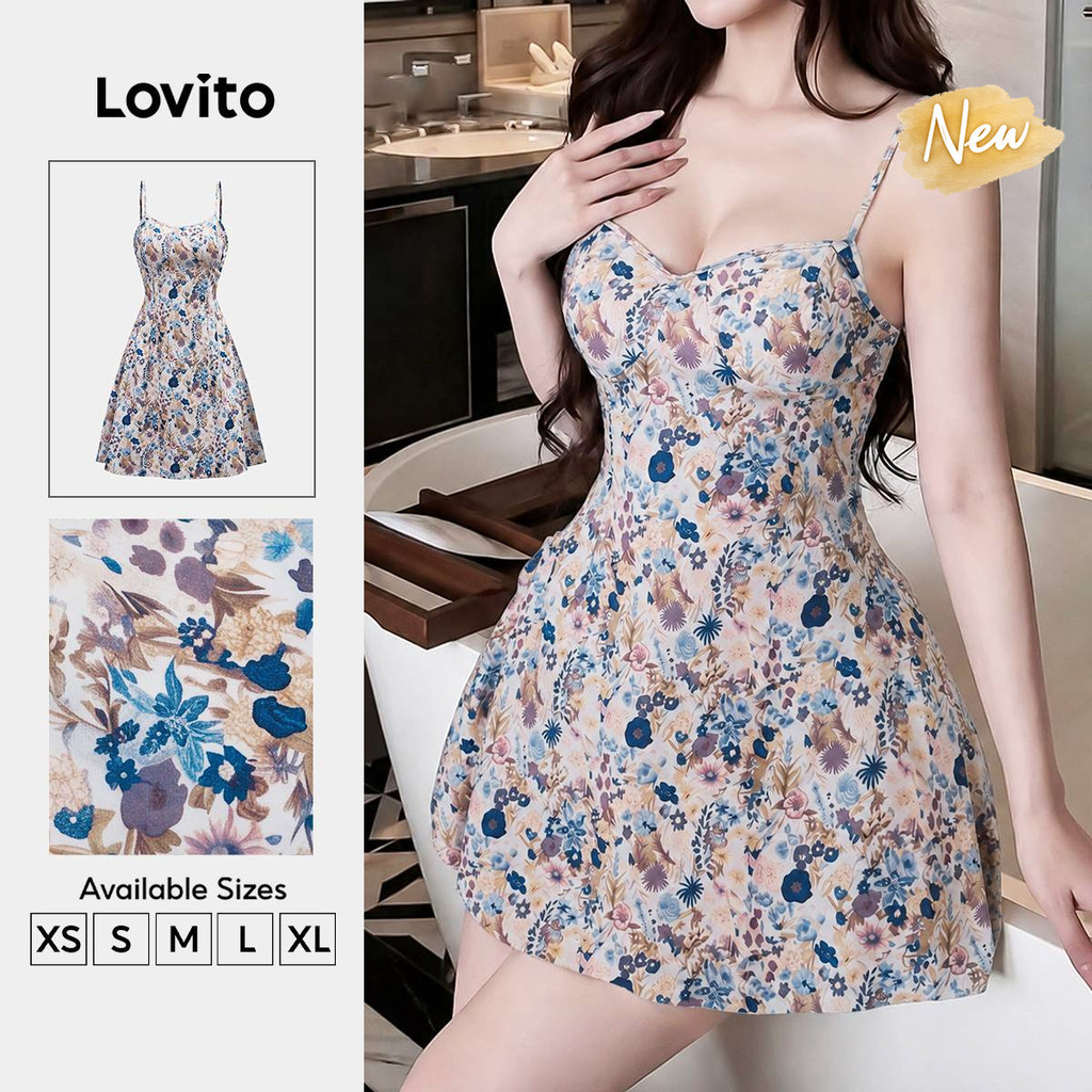 (New Arrival) Lovito Váy thường ngày mùa xuân/hè cho nữ DRK9P1D416