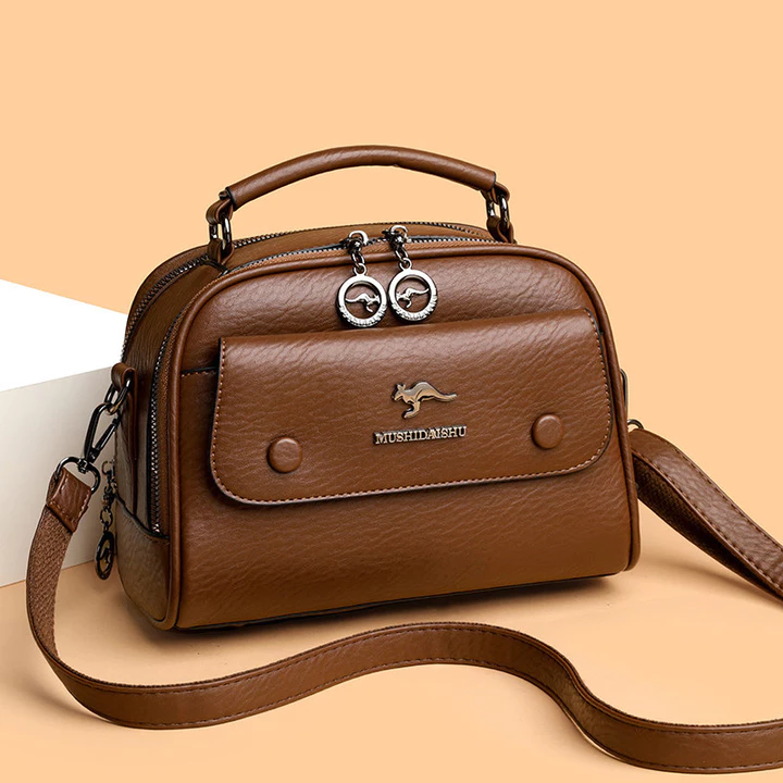 Women's Minimalist Genuine Leather Handbag – 7