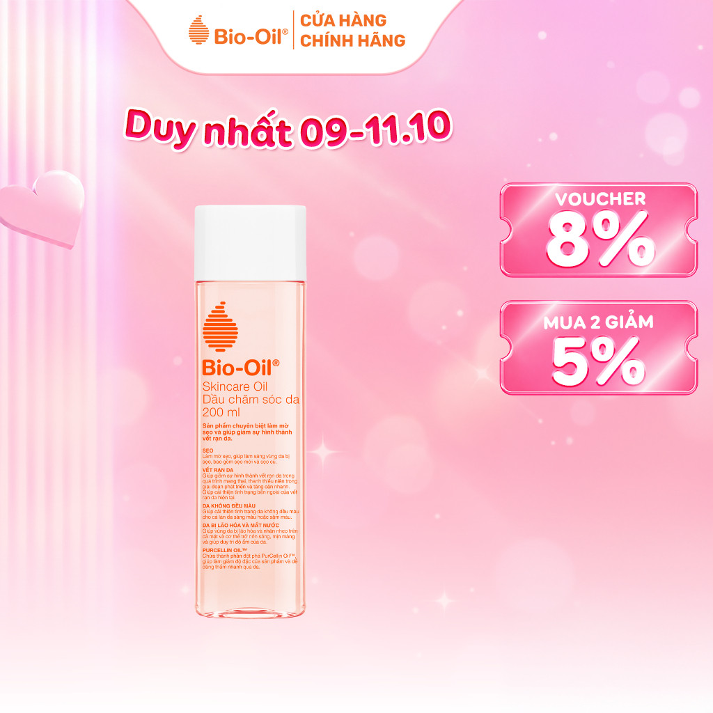 Dầu dưỡng da giúp cải thiện khô sạm và đều màu da, hỗ trợ cải thiện vết rạn da - BIO-OIL Skincare Oil (chai 200ml)
