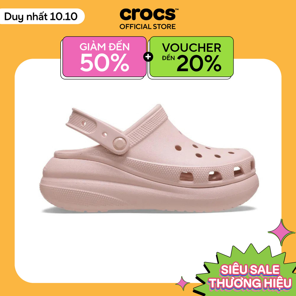 Giày Clog Unisex Crocs Crush Classic - Quartz - 207521-6UR