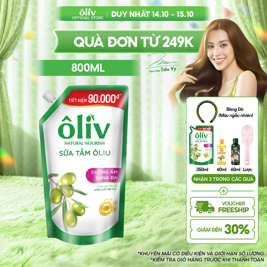 [TÚI REFILL TIẾT KIỆM 90K] Sữa Tắm Dưỡng Da Ôliv Dưỡng Ẩm 800ml