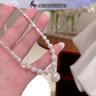 Onetimingfine Thời Trang Cao Cấp Cảm Giác Ngọc Trai Vòng Cổ Dành Cho Nữ Bé Gái Đơn Giản Ngọc Trai Mặt Dây Chuyền Xương Đòn Dây Chuyền Trang Sức Dự Tiệc Phụ Kiện Quà Tặng VN