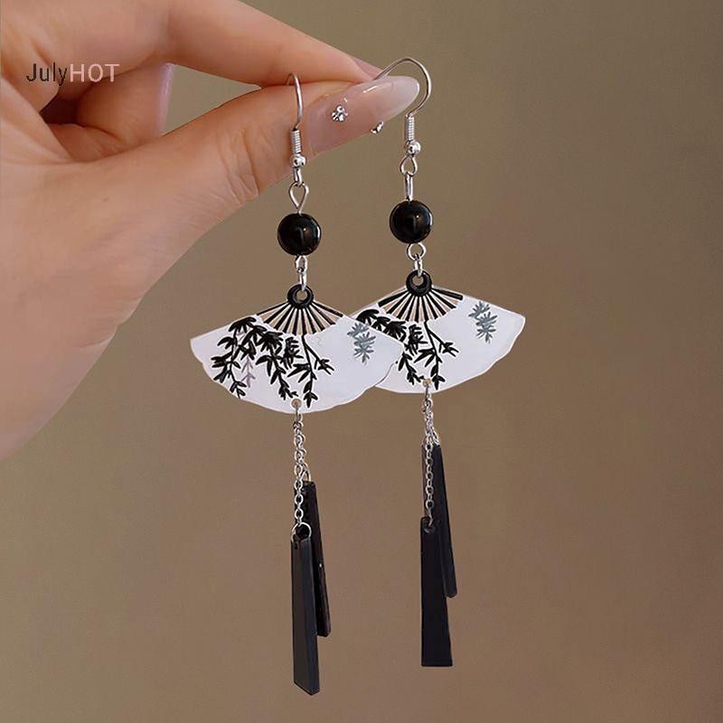 Vòng cổ và bông tai hình quạt - Thích hợp làm quà tặng