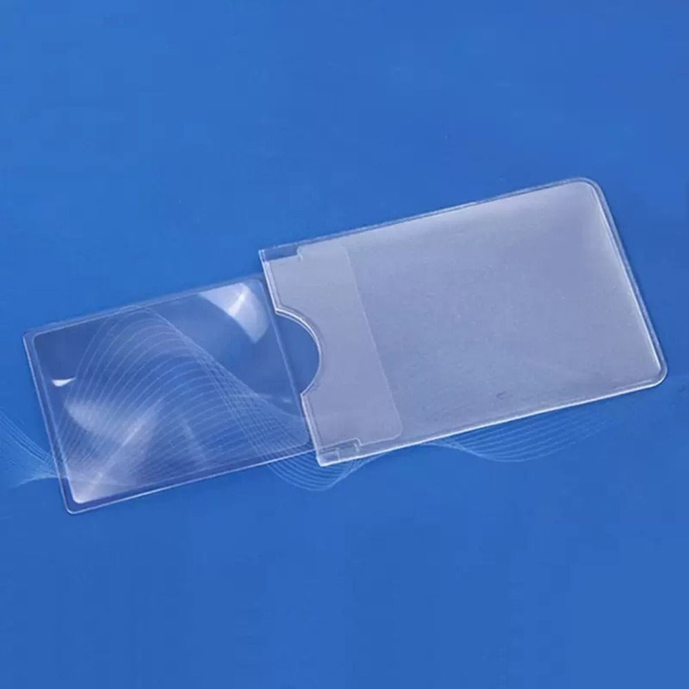JKDESIGN Kính lúp thẻ trong suốt, Kính lúp ống kính bỏ túi Ví kính lúp, Quà tặng 3X Đọc sách Đồ trang sức siêu mỏng Dụng cụ kính mắt Quà tặng sinh nhật cho cha mẹ