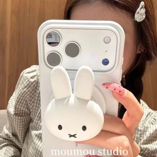 Niche Liquid Silicone Miffy Rabbit Hút Từ Tính Thích Hợp Cho 17 / 16promax Ốp Điện Thoại 15 Vỏ Bảo Vệ 14 Spot Hàng