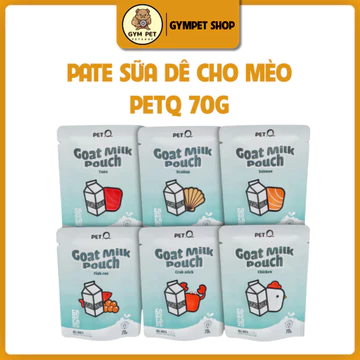 Pate sữa dê cho mèo PetQ 70gr - Pate cho mèo đủ các loại vị cung cấp đầy đủ chất dinh dưỡng cho mèo nhỏ và lớn Gympet
