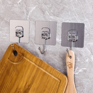 [Bản lớn] Set 10 móc treo đồ đa năng dán tường siêu dính, chịu lực tốt, chất liệu inox không gỉ