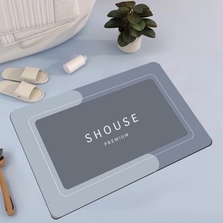 Thảm silicon lau chùi chân hình chữ nhật siêu thấm hút, chống trơn trượt