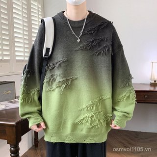 Áo len cổ tròn thời trang có sẵn Áo len nam dệt kim đáy Áo khoác ấm áp