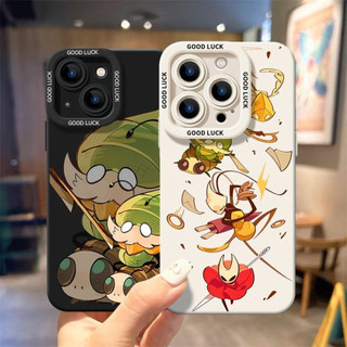 Ốp điện thoại hoạt hình Hollow Knight Silksong cho iPhone17 / 16 / 15 / 14 / 13 / MINI / 12 / 11 / Pro MAX / X / XS / XR / 7 / 8 / 6 Vỏ bảo vệ toàn diện bằng silicon lỏng chống sốc và chống rơi