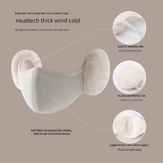 Mặt nạ chống gió lông cừu fleece dành cho nữ - bảo vệ tai khỏi lạnh vào mùa đông