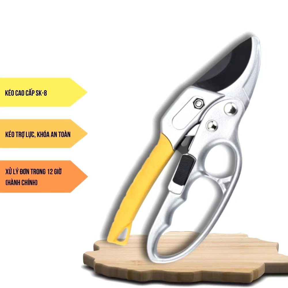 Kéo Cắt Cành Cộng Lực SK5 Lưỡi Sắc, Bản Lớn, Tỉa Cây Dễ Dàng, Phù Hợp Mọi Nhu Cầu Làm Vườn