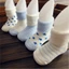 PYCOU 5 Đôi Tất Ngắn Cho Bé, Tất Sơ Sinh Cotton Thoáng Khí, Chấm Bi Ngôi Sao Màu Xanh Hồng Thiết Kế Chống Trượt Vớ Sàn Trẻ Sơ Sinh Mặc