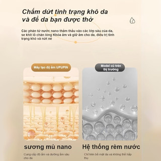 【BabyJoy】máy tạo ẩm không khí phun kép,Đèn ngủ tạo độ ẩm phun sương mini,Hoạt động siêu êm,An toàn cho mẹ bầu & em bé