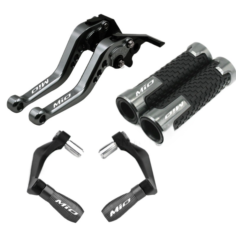 Dành cho YAMAHA Mio i 125 / Soul 150 / Mio Sporty Sửa đổi Hợp kim nhôm CNC chất lượng cao 6 giai đoạn Có thể điều chỉnh Cần phanh có thể gập lại Cần ly hợp có tay cầm + Bộ bảo vệ đòn bẩy