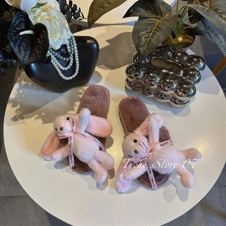Dép Lông Thỏ Hàng Nhập QC Mieo Shoes D3085 D3086 D3087