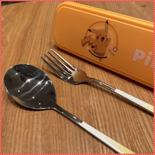 Pikachu Hoạt Hình Bộ Đồ Ăn Bộ Thìa Inox 304 Nĩa Đũa Bộ Đồ Ăn Khỏe Mạnh Thân Thiện Với Môi Trường Bộ Đồ Ăn Sinh Viên Văn Phòng Nhân Viên Bộ Đồ Ăn Di Động Trại Du Lịch