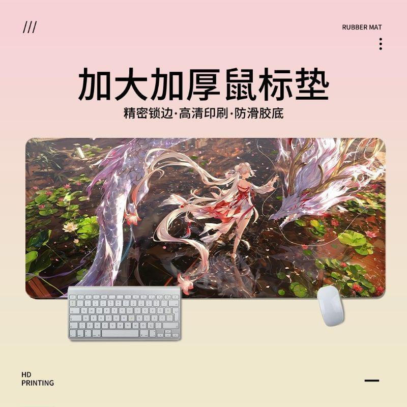 Tấm lót chuột Wuthering Waves - Thảm để bàn theo chủ đề cộng hưởng Jinhsi, Đế cao su chống trượt 3mm