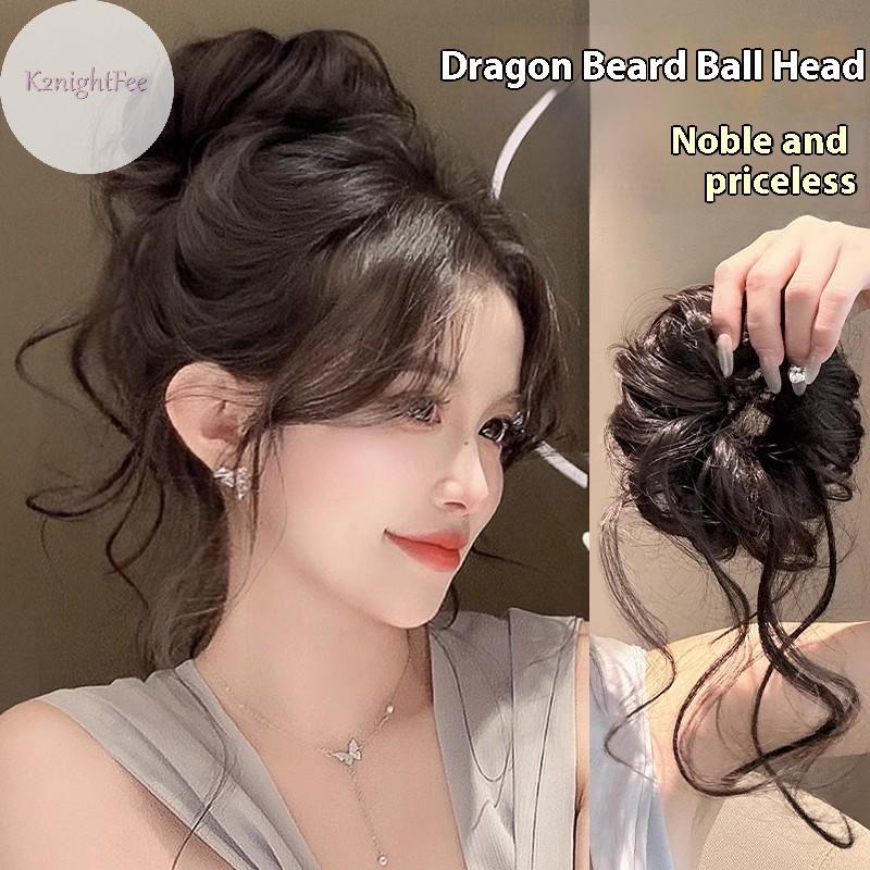 K2nightFee Phong Cách Mới Dây Buộc Tóc Và Gói Tóc Giả Lông Tơ Bun Phụ Kiện Tóc Bun Thấp Dây Buộc Tóc Cho Nữ Phần Mở Rộng Tóc Và Tóc Giả VN