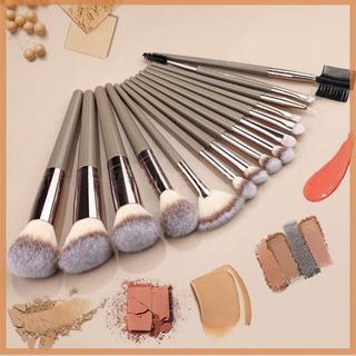 [savemoneyeveryday] 7 / 15 Chiếc Mỹ Phẩm Cọ Trang Điểm Phấn Mắt Kem Nền Đường Viền Blusher Nâu Dụng Cụ Làm Đẹp Cho Nữ [vn]
